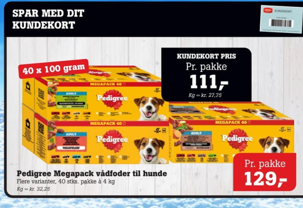 Pedigree, Hundefoder