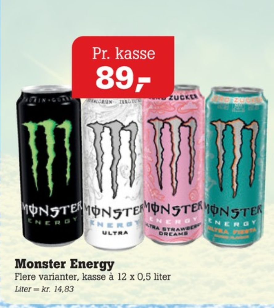 Monster Ultra Energy, Energidrik 12 pk.