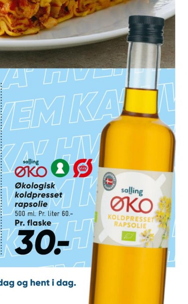 Salling ØKO, Rapsolie