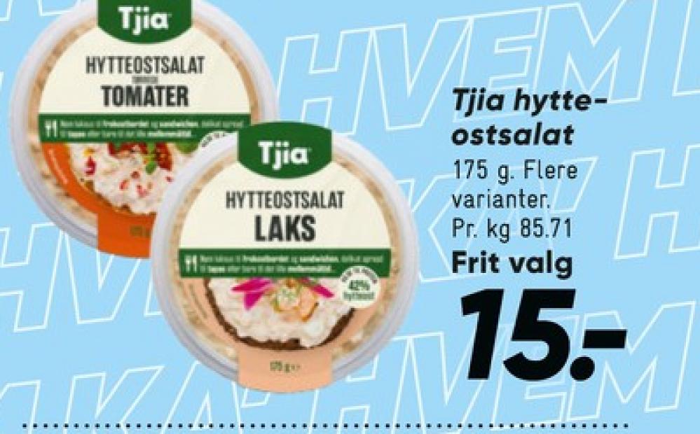 Tjia, Hytteostsalat Laks