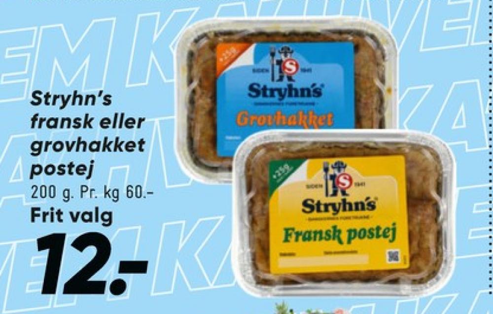 Stryhns Grovhakket, Leverpostej