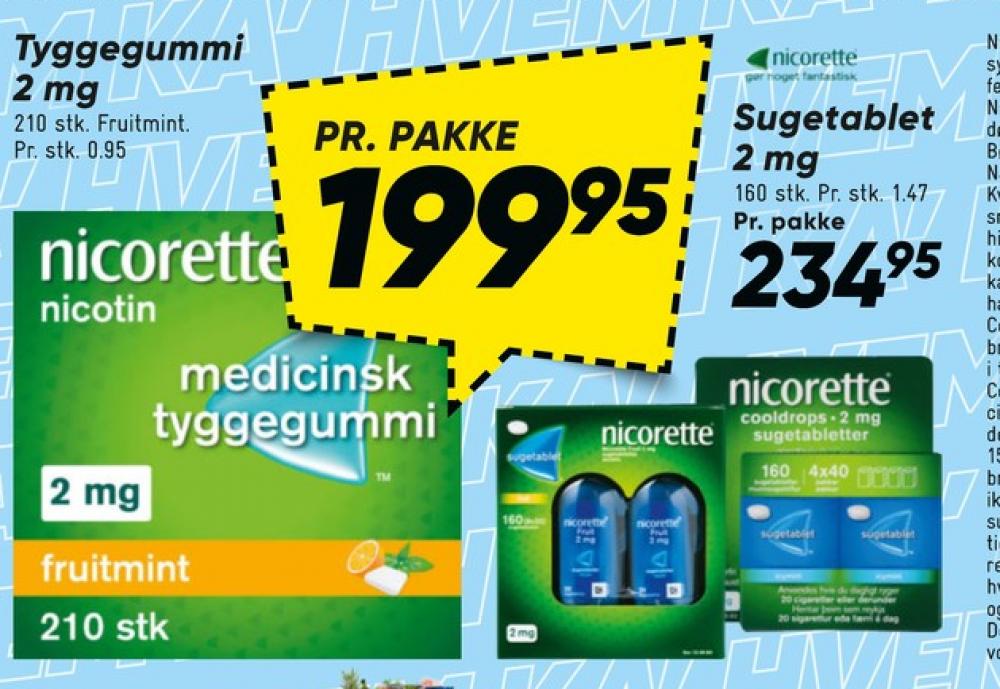 Nicorette, Nikotintyggegummi
