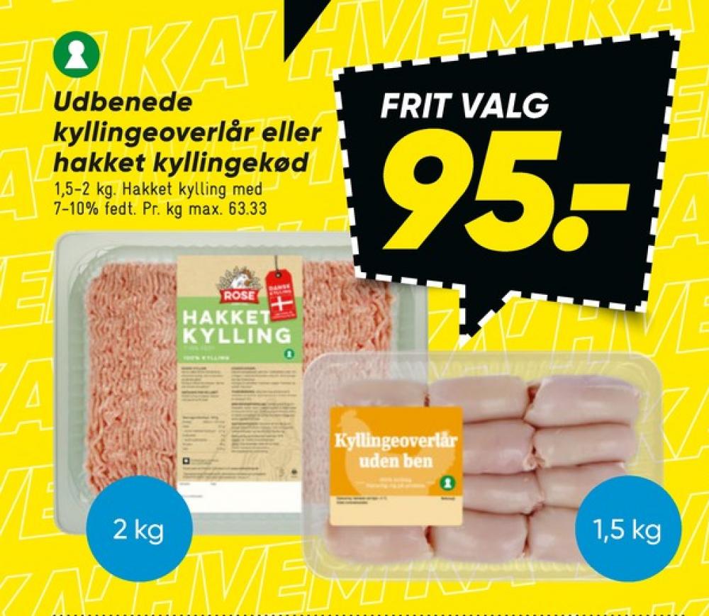 Rose, Hakket kylling 7-10%