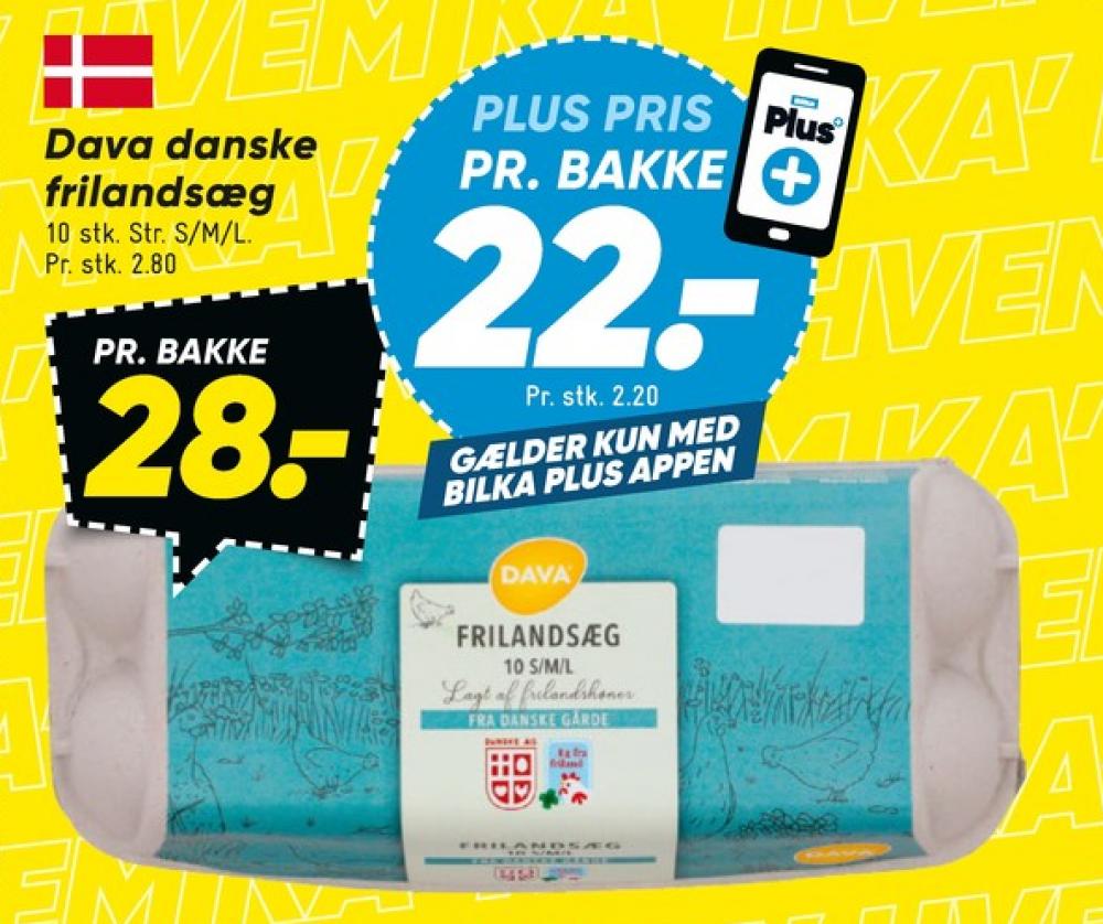 DAVA Foods, Frilandsæg S/M/L
