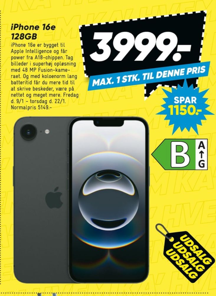 Apple Iphone 16e, Mobiltelefon