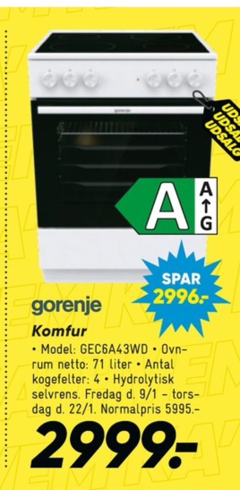 Gorenje, Komfur