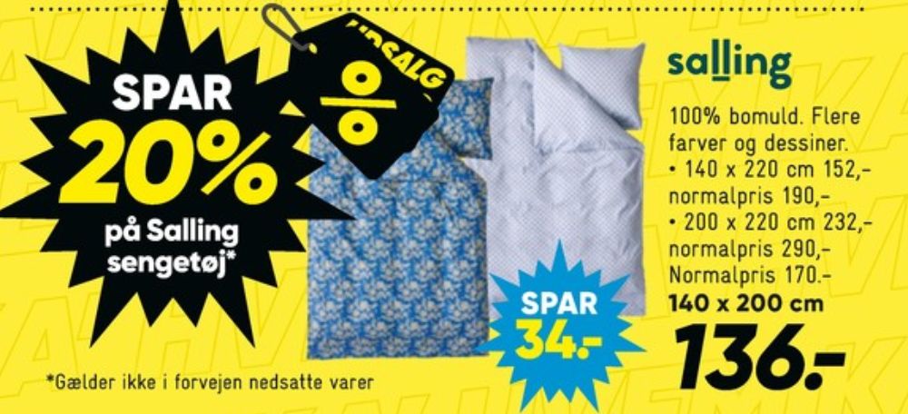 Salling NatteRo, Sengesæt