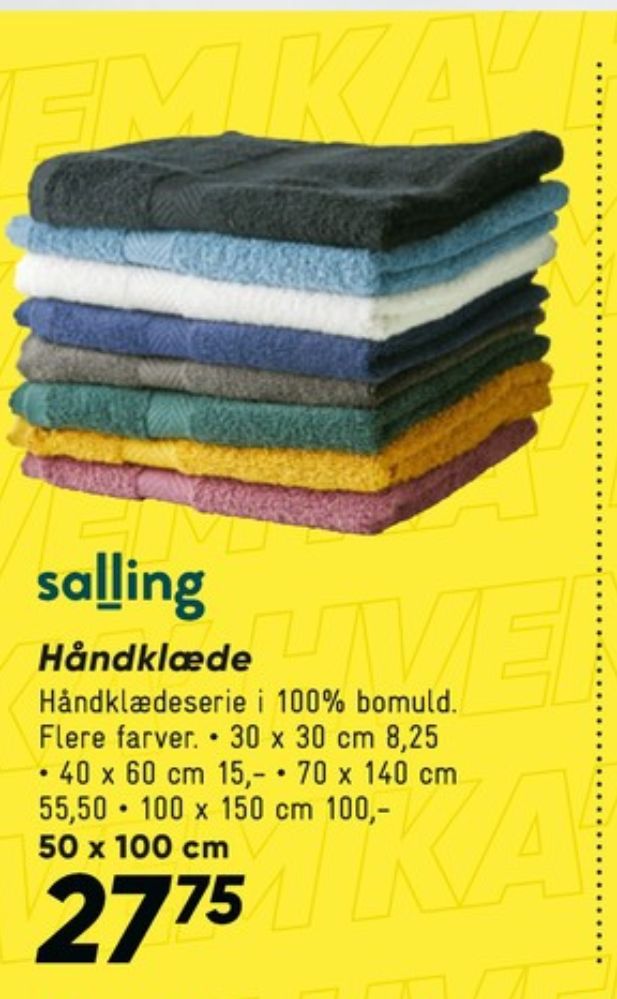 Salling, Håndklæde