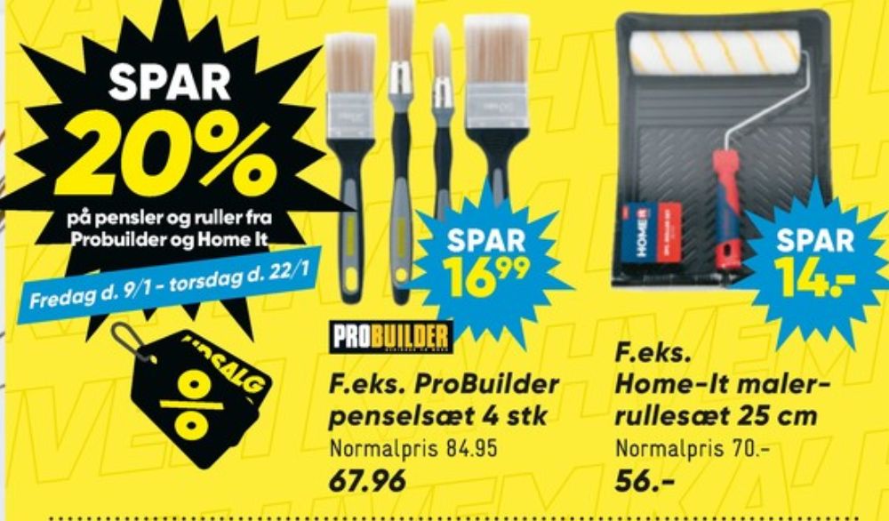 Probuilder, Penselsæt