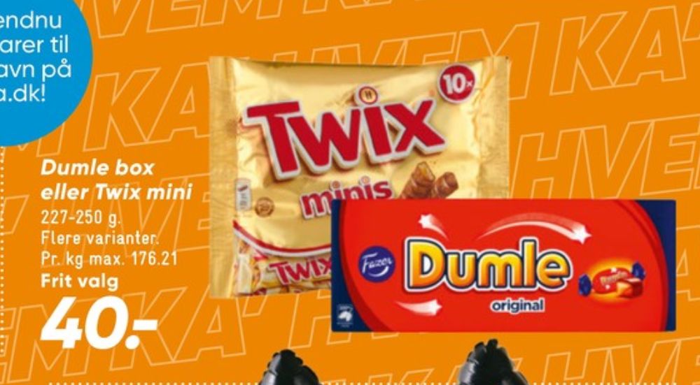Twix Minis, Chokoladebar