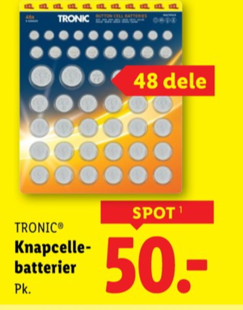 Tronic, Batterier