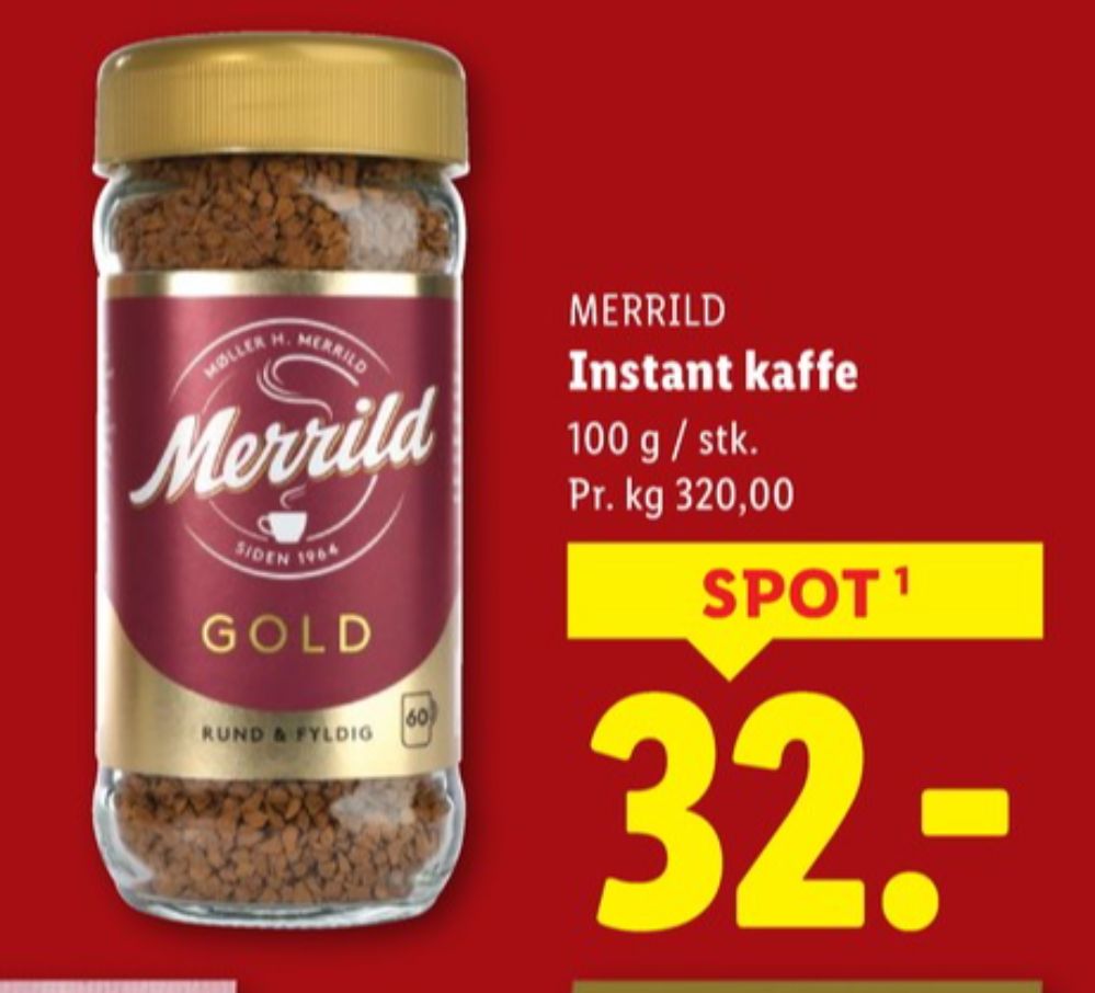 Merrild Gold, Instant Kaffe