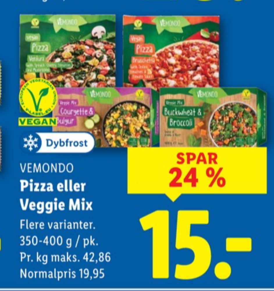 Vemondo, Pizza Verdura