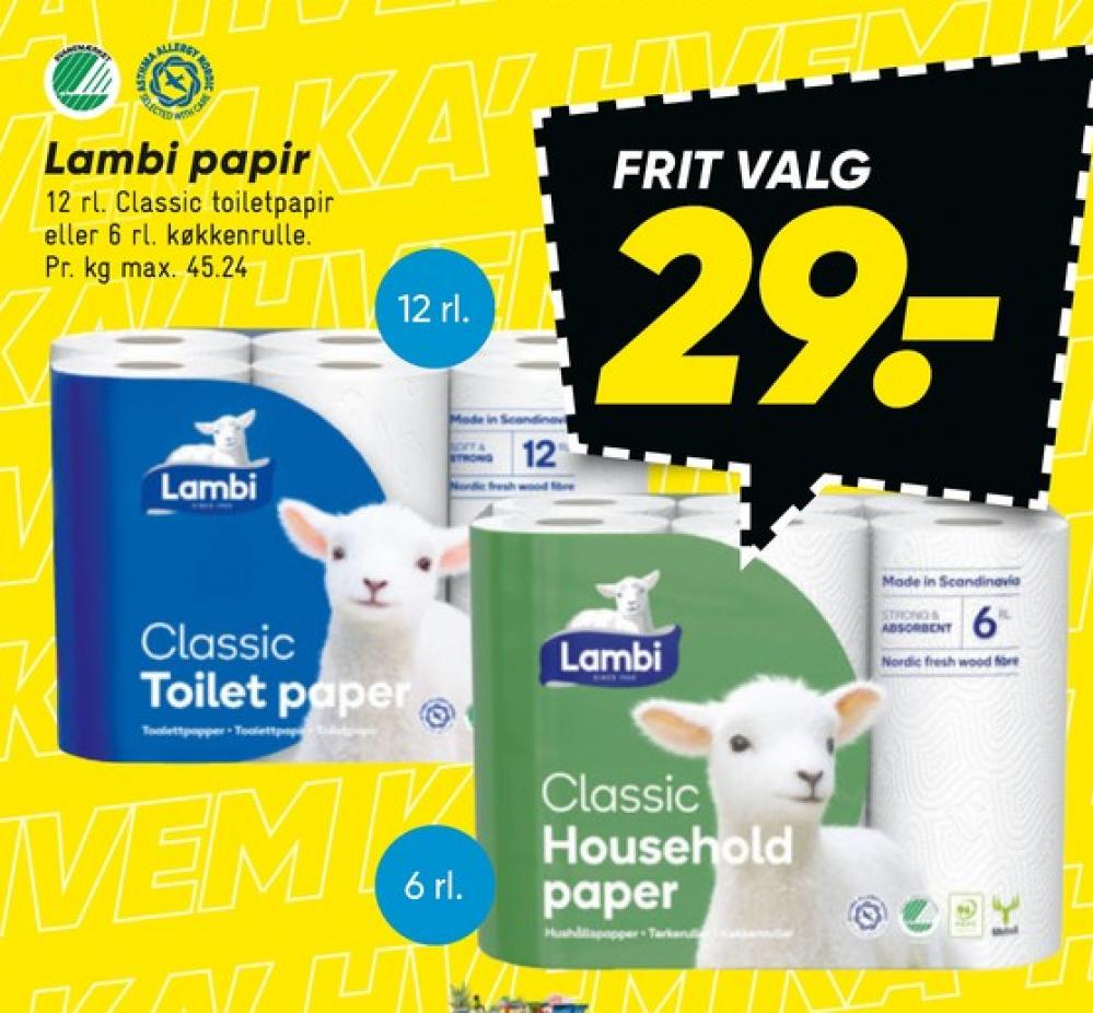 Lambi Classic, Toiletpapir
