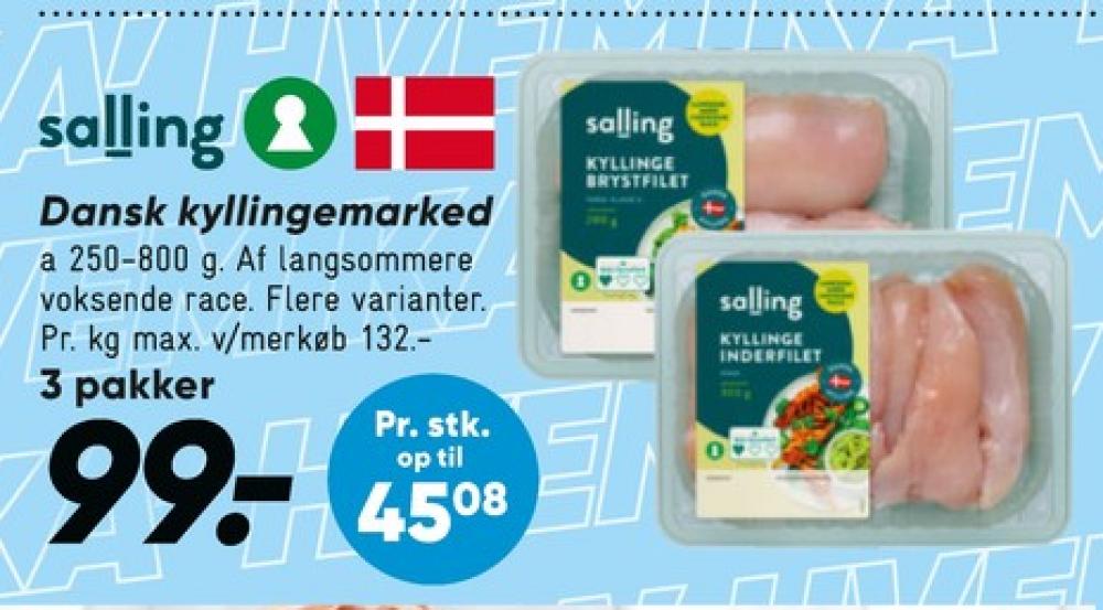 Salling, Kyllingeinderfileter