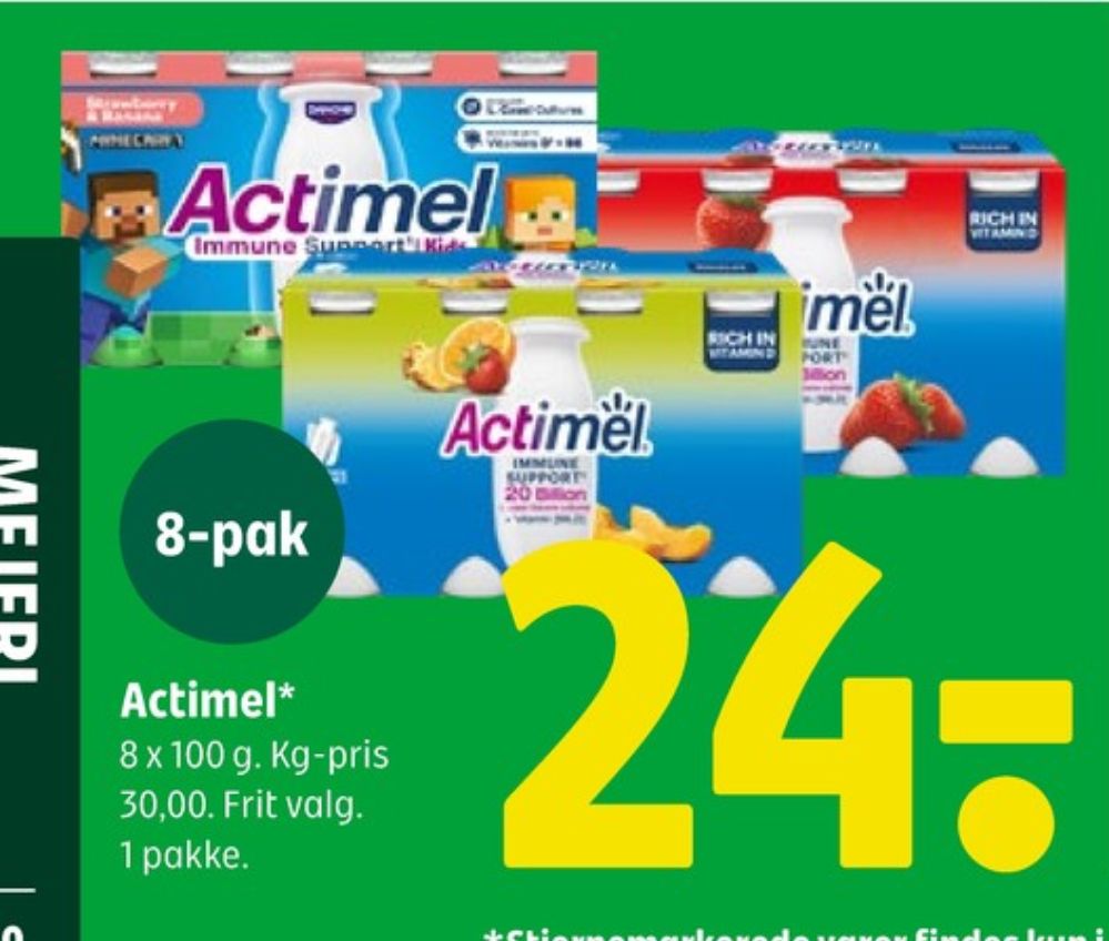 Danone Actimel, Drikkeyoghurt Jordbær & Banan