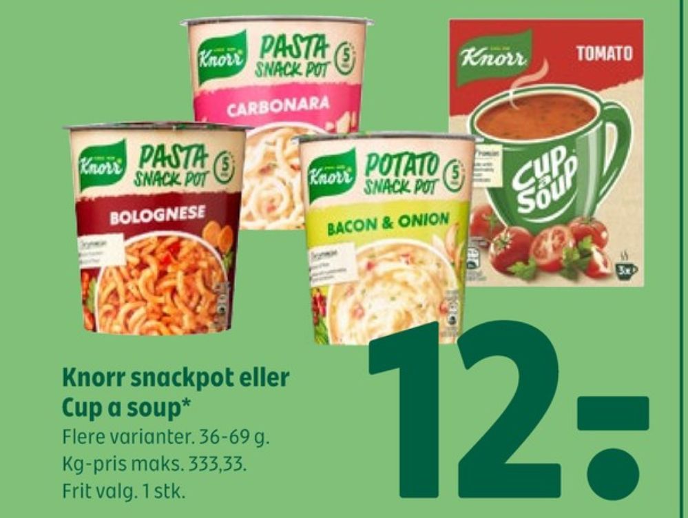 Knorr Koppen Cup a Soup, Tomato suppe