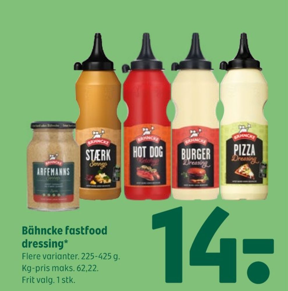 Bähncke, Pizzadressing