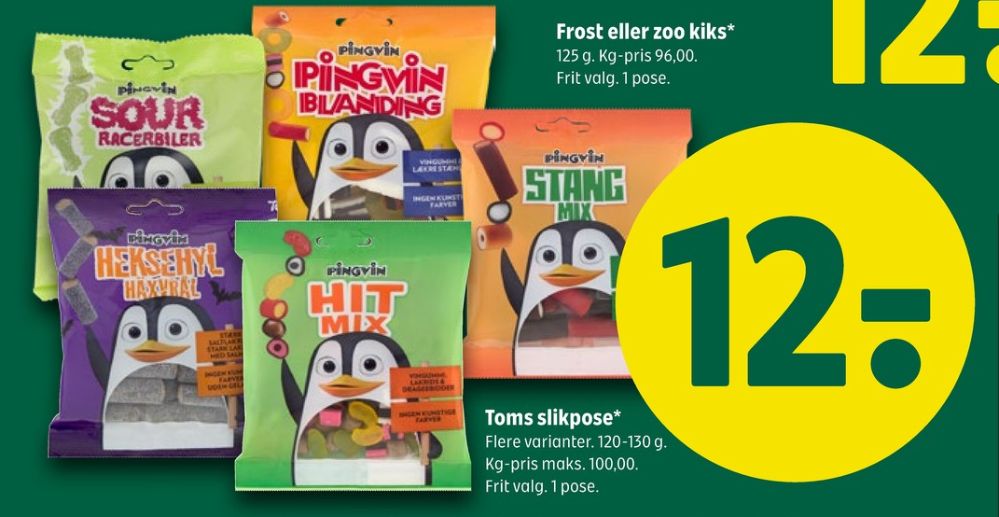 Toms Pingvin Pingvin HitMix, Slikposer