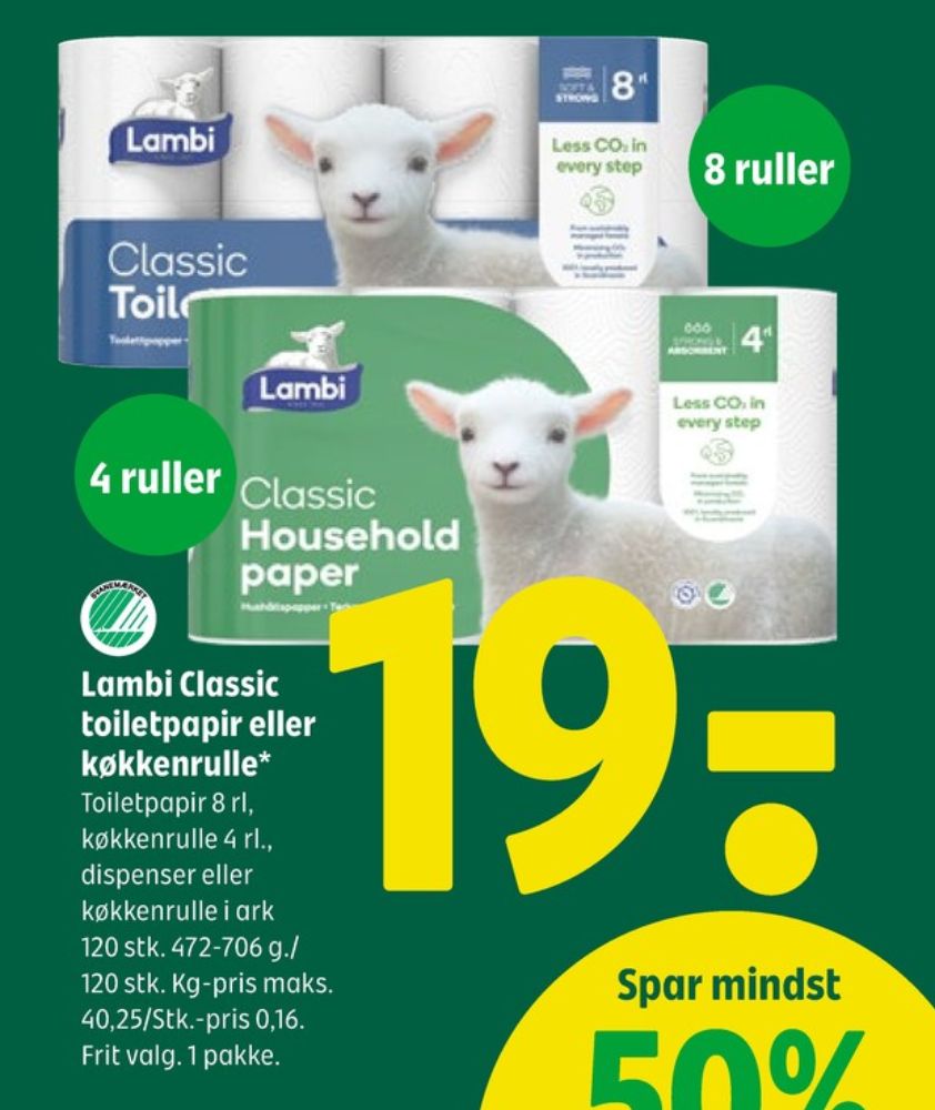 Lambi Classic, Toiletpapir
