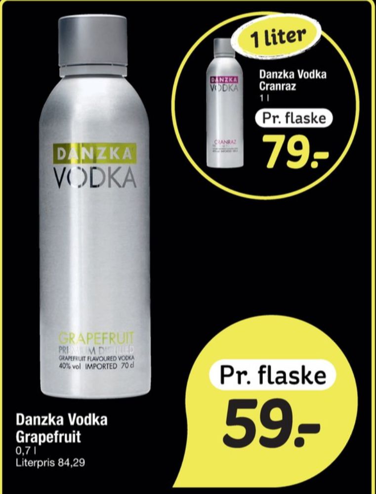 Danzka Cranraz , Vodka
