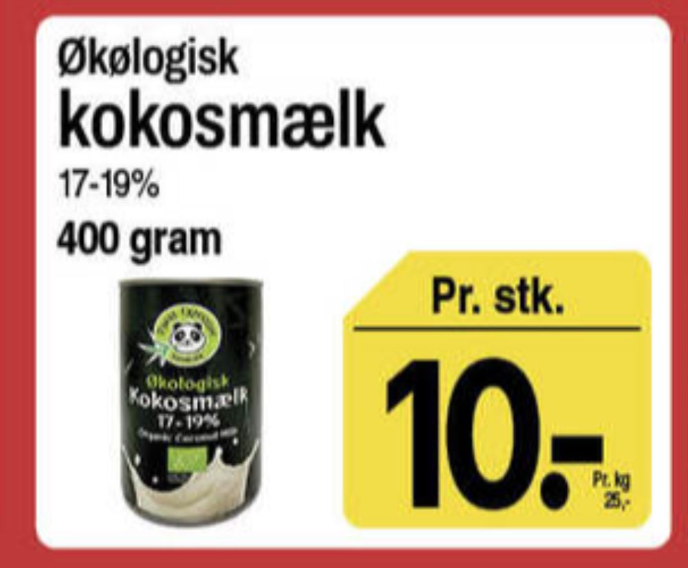 Panda Expressen , Kokosmælk