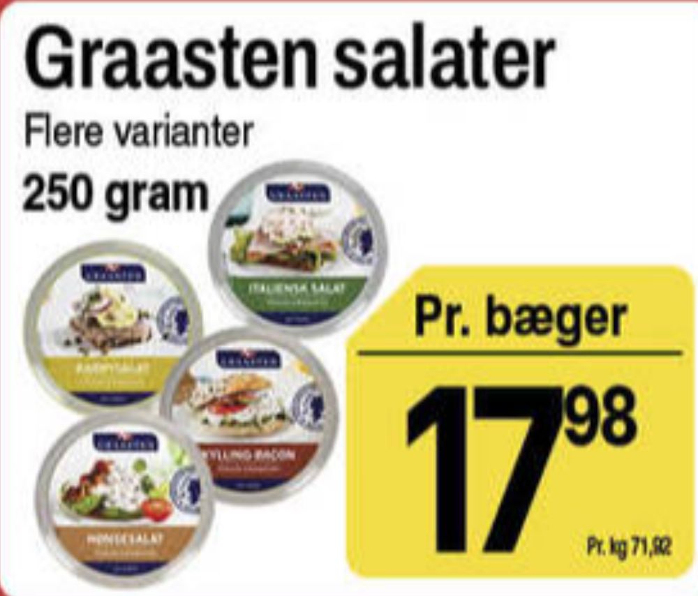 Graasten, Kylling & Baconsalat