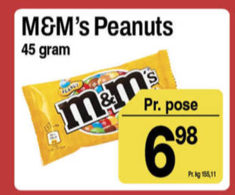 M&Ms, Chokoladepastiller