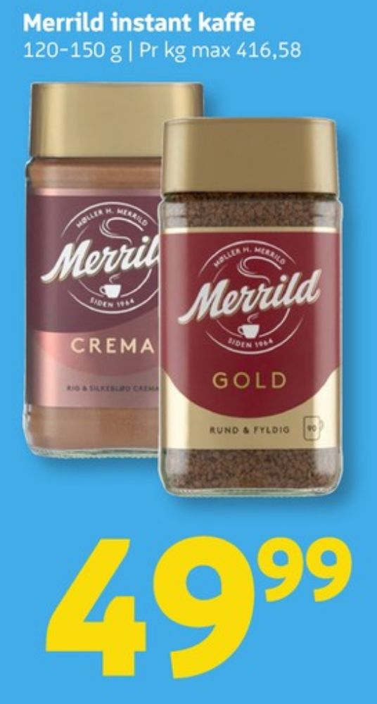 Merrild Gold, Instant Kaffe