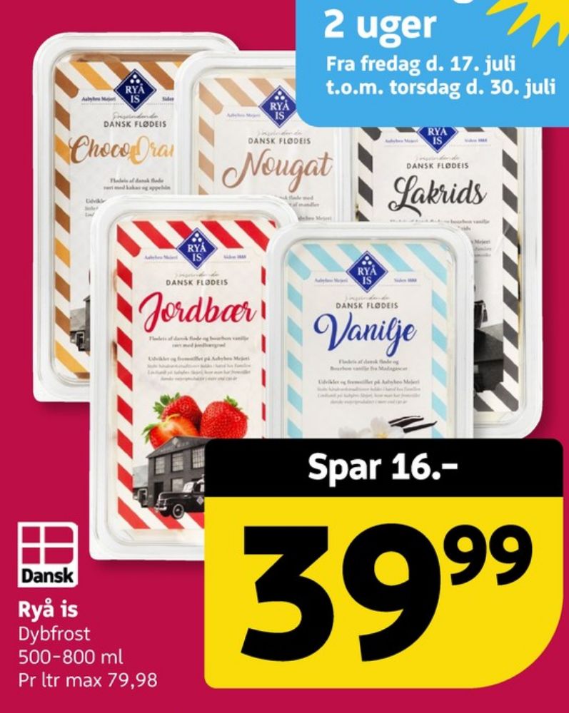 Ryå Is, Nougat Flødeis