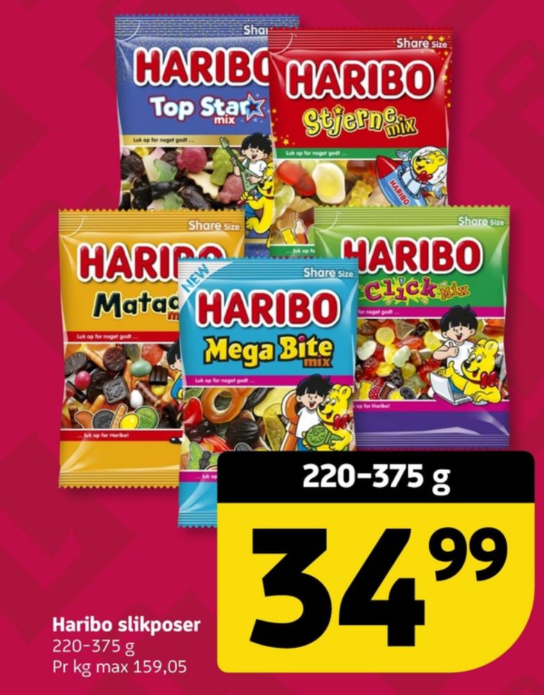 Haribo Matador Mix, Slikposer