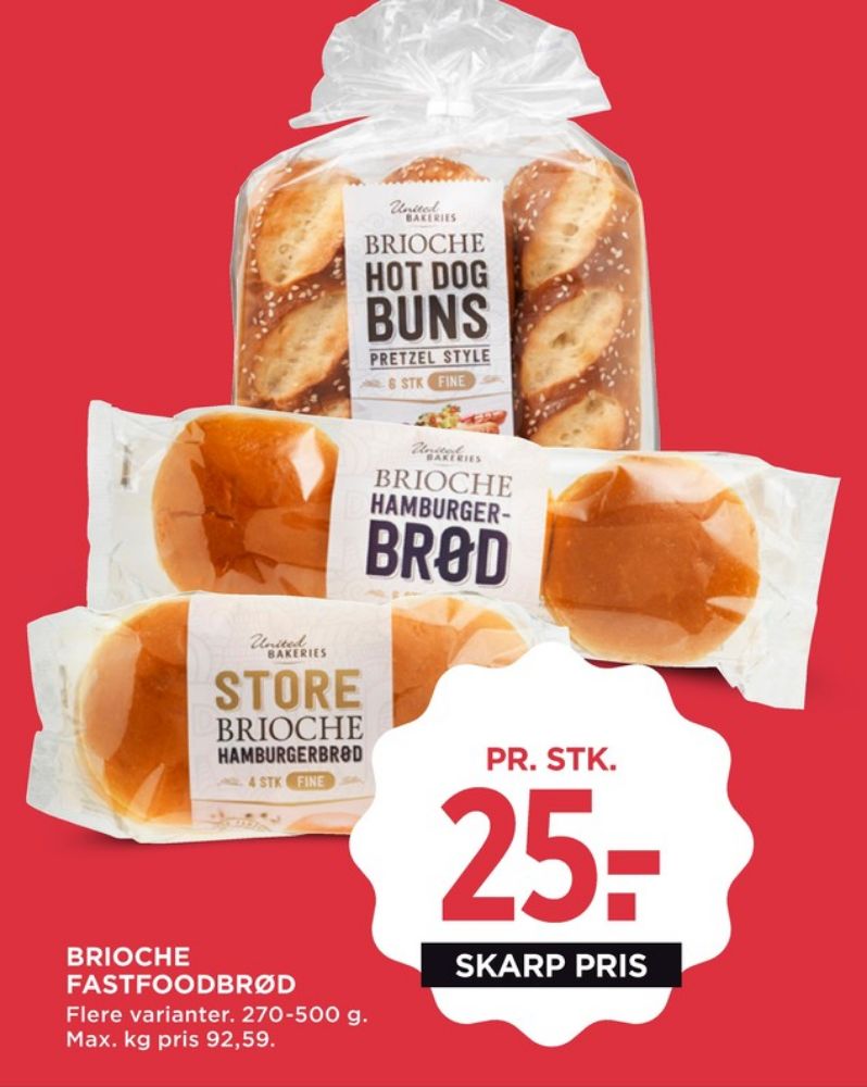 United Bakeries, Brioche Burgerboller
