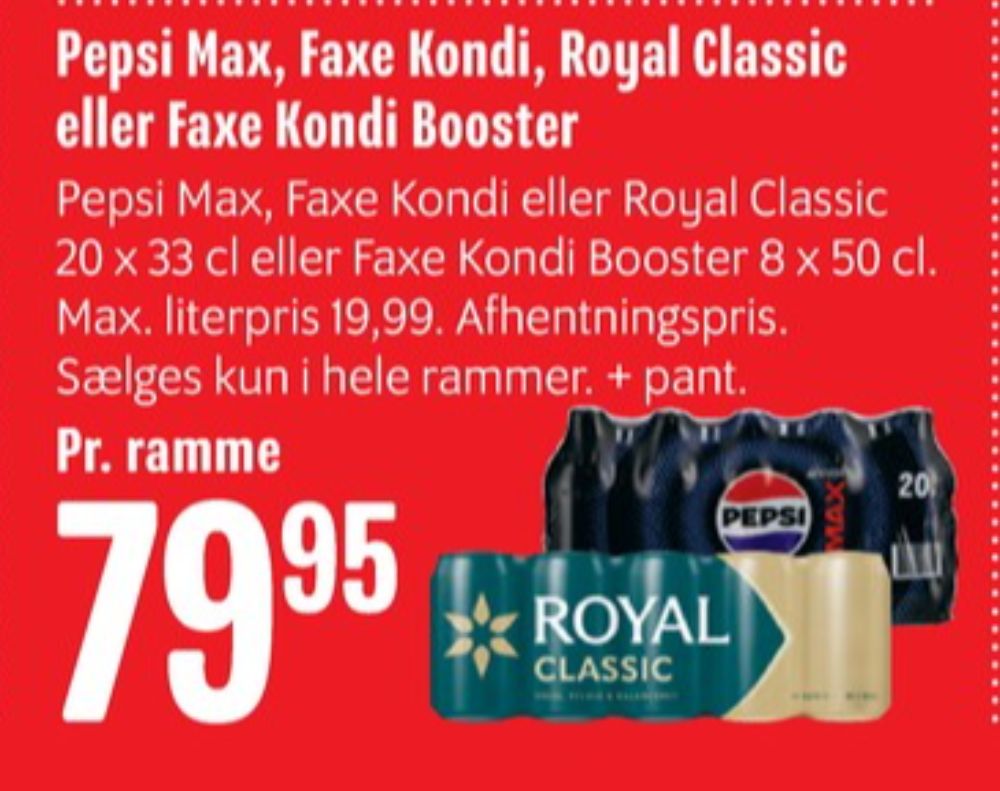 Pepsi Max, Cola 20 pk