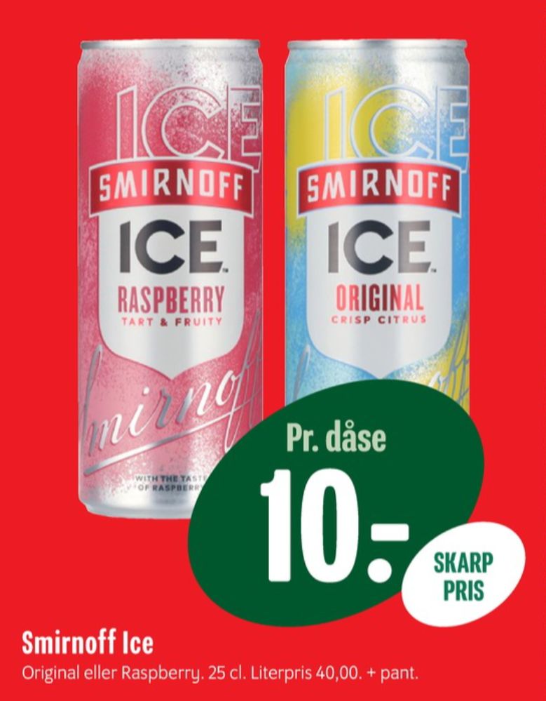Smirnoff Ice Raspberry, Raspberry RTD