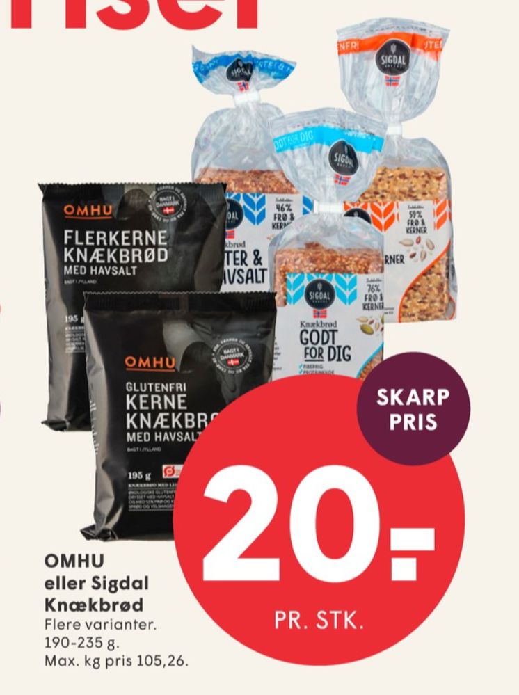 OMHU, Kerneknækbrød med Havsalt