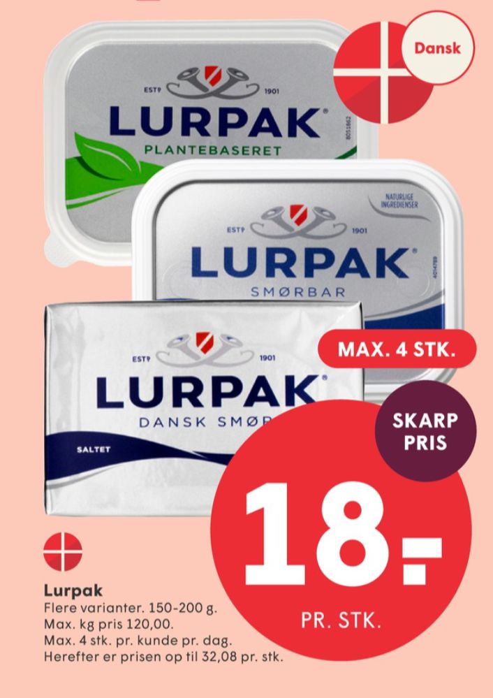 Lurpak, Smørbar