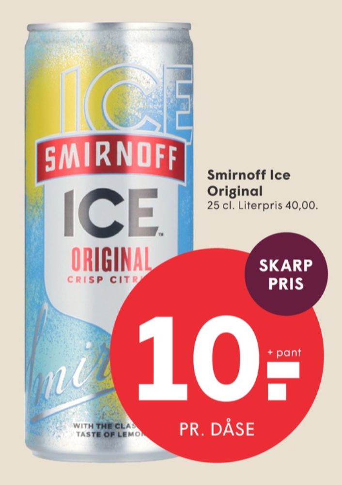 Smirnoff Ice Original, Original RTD