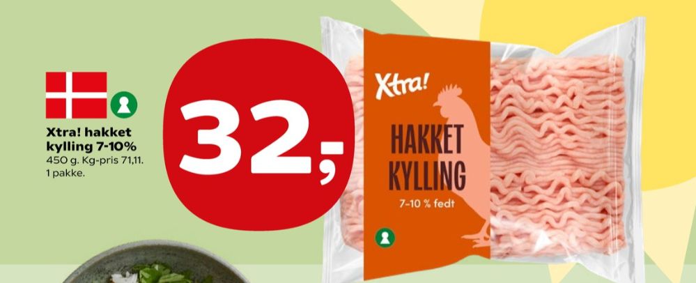 Xtra, Hakket kylling 7-10%