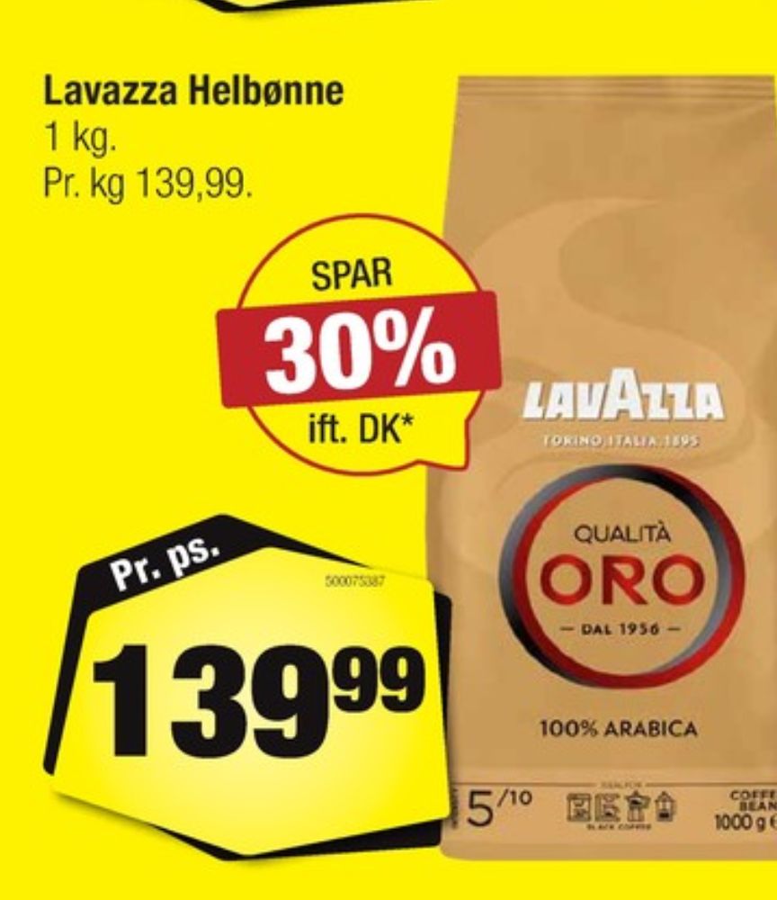 LavAzza Qualita Oro, Kaffebønner
