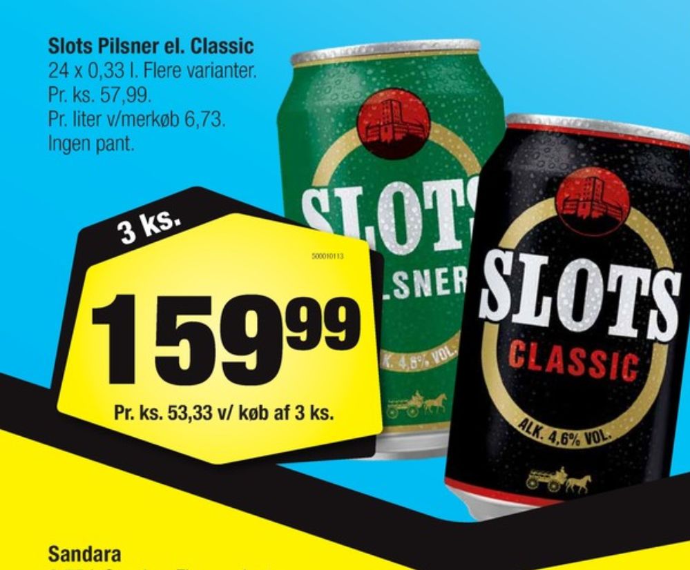 Slots Classic, Øl 24 pk.