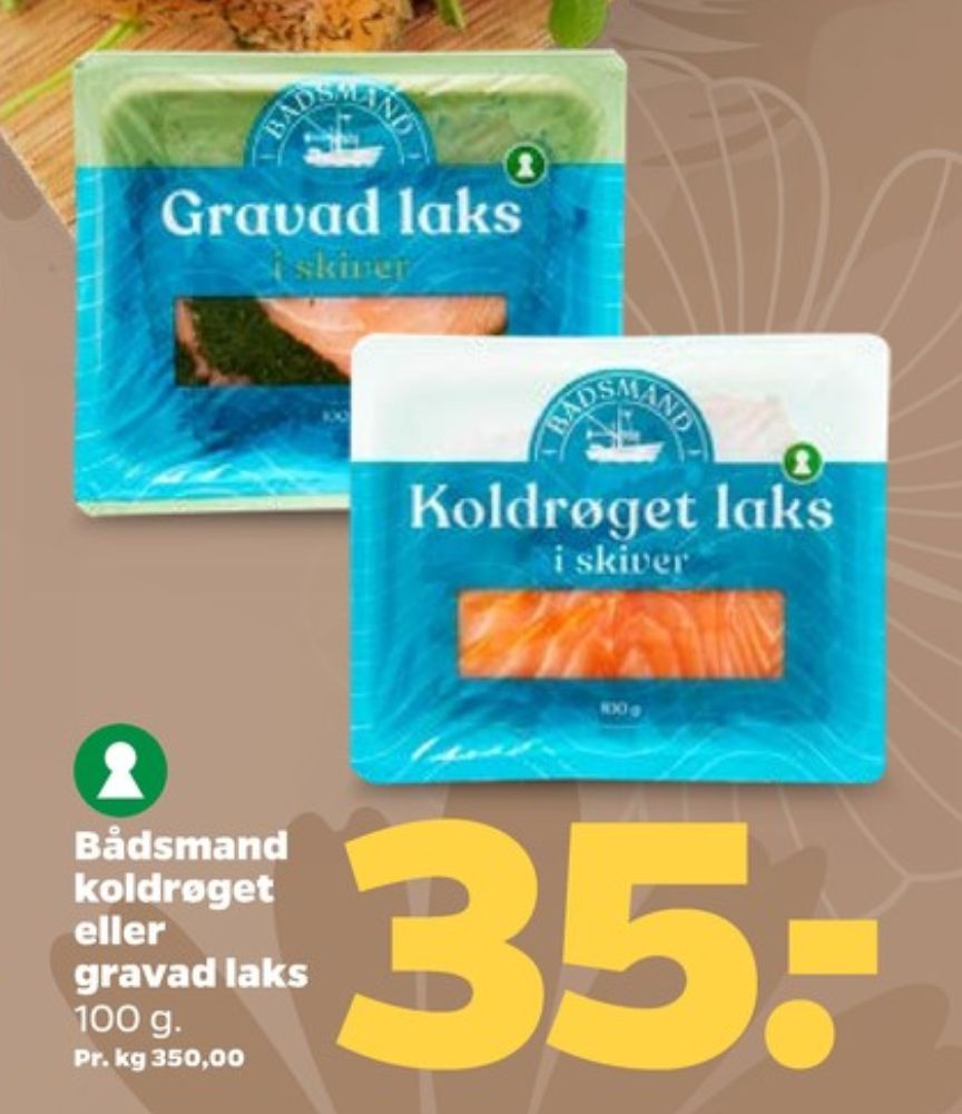 Bådsmand, Laks i skiver