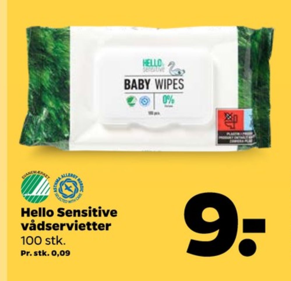 Hello Sensitive, Vådservietter