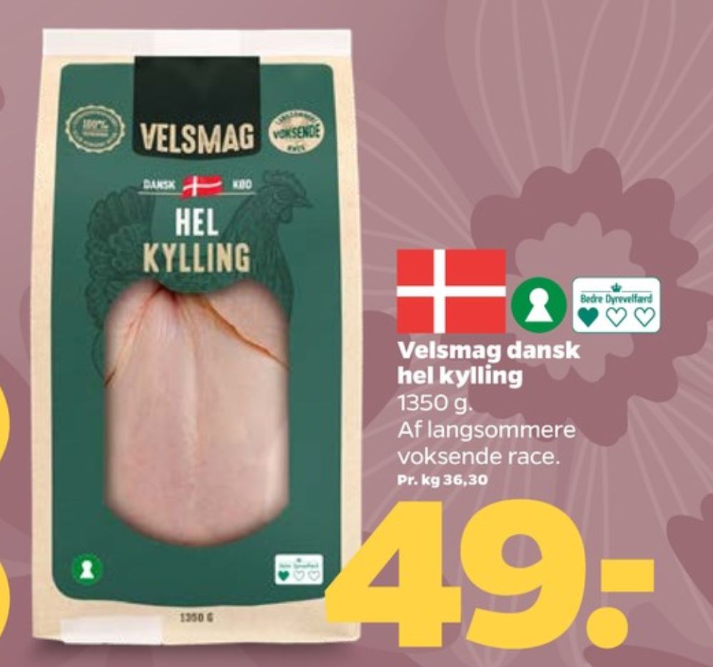 Velsmag, Kylling