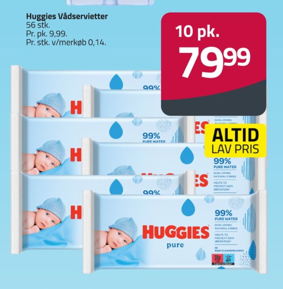Huggies, Vådservietter