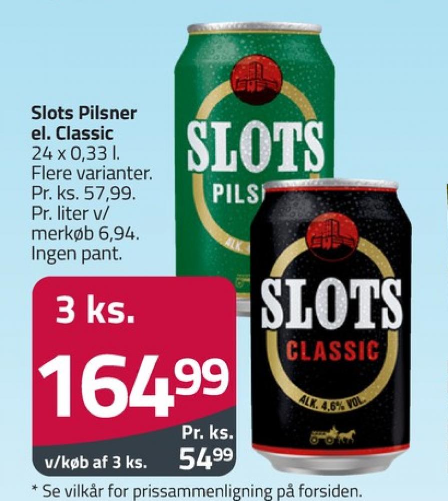 Slots Pilsner, Øl 24 pk.