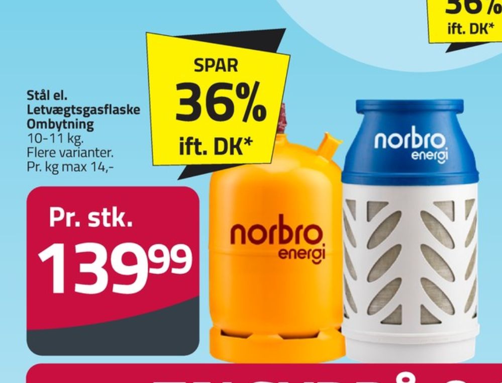 Norbro, Gasflaske