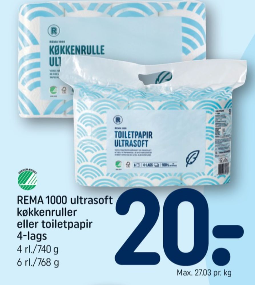 Rema 1000, Toiletpapir