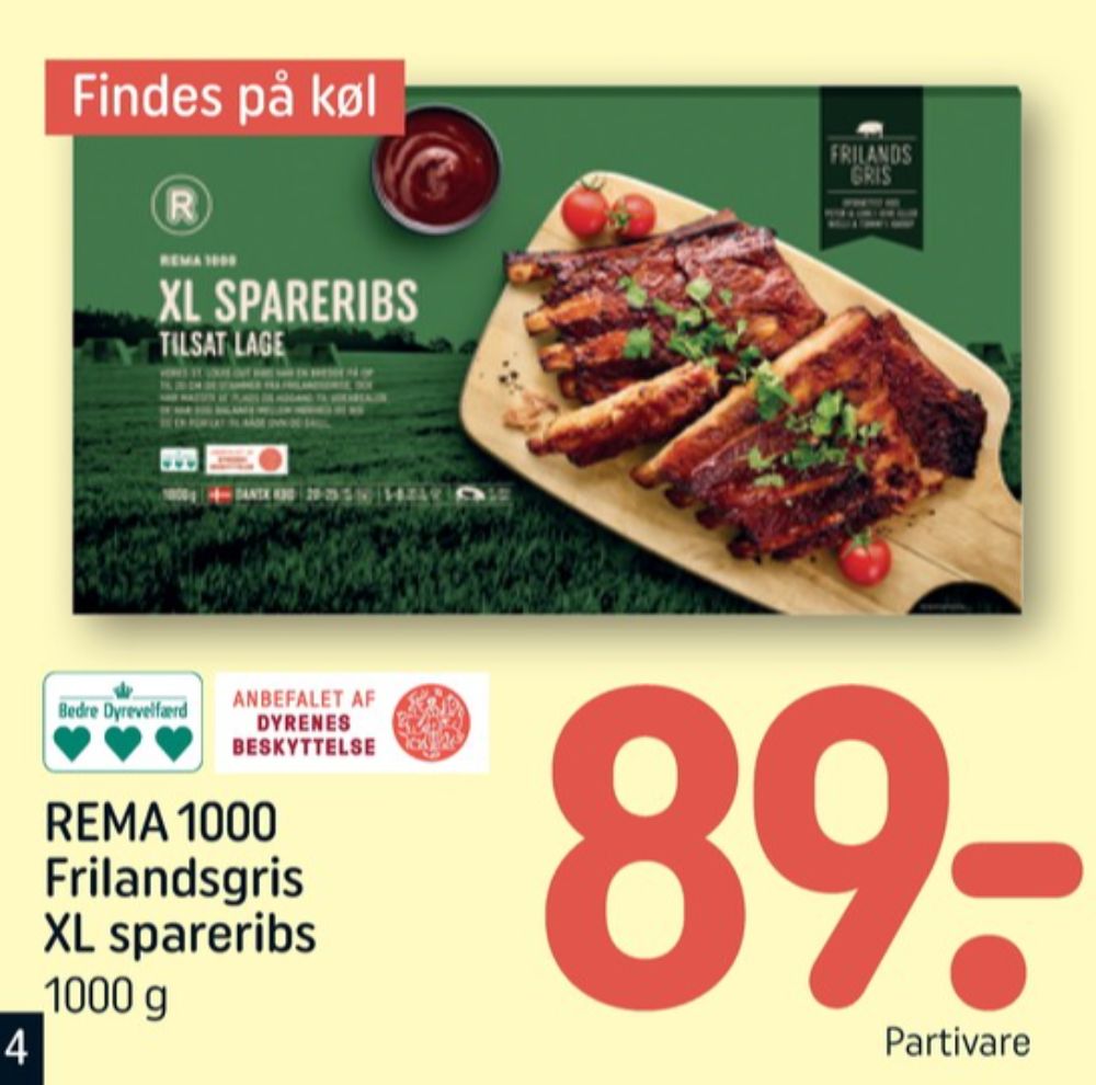 Rema 1000, Spareribs