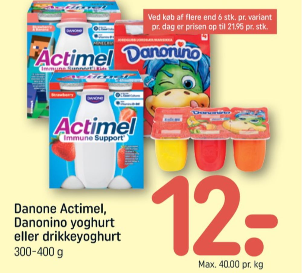 Danone Actimel, Drikkeyoghurt Strawberry & Banana
