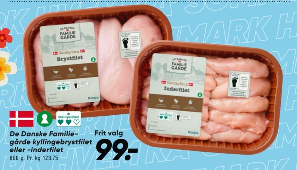 De Danske Familiegårde, Kyllingeinderfileter